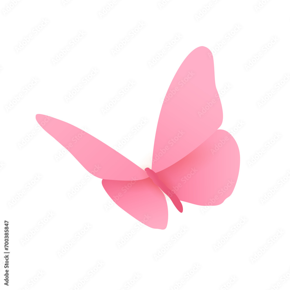 Vector gradient butterfly silhouettes flying Vector gradient butterfly silhouettes flying