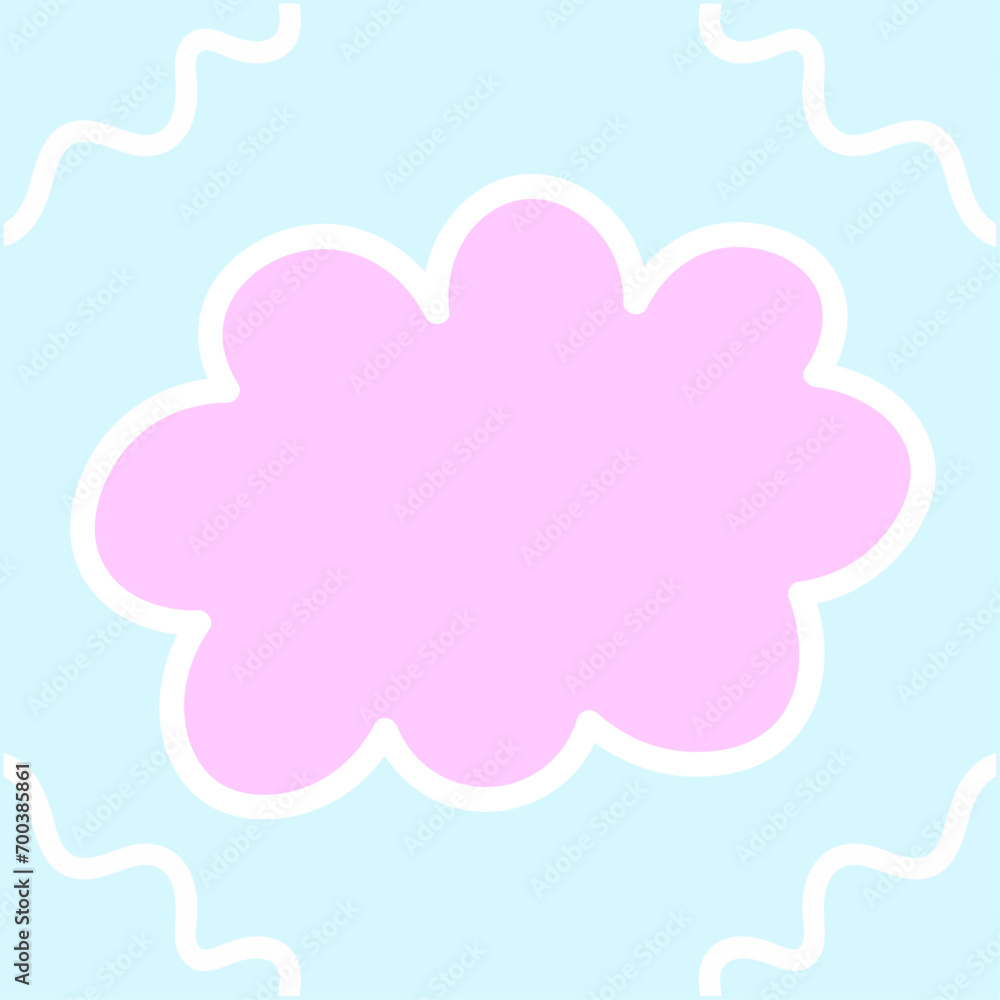 Vector hand drawn shape background