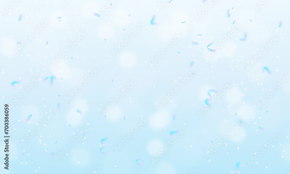 Vector soft blue glitter confetti bokeh background Vector soft blue glitter confetti bokeh background