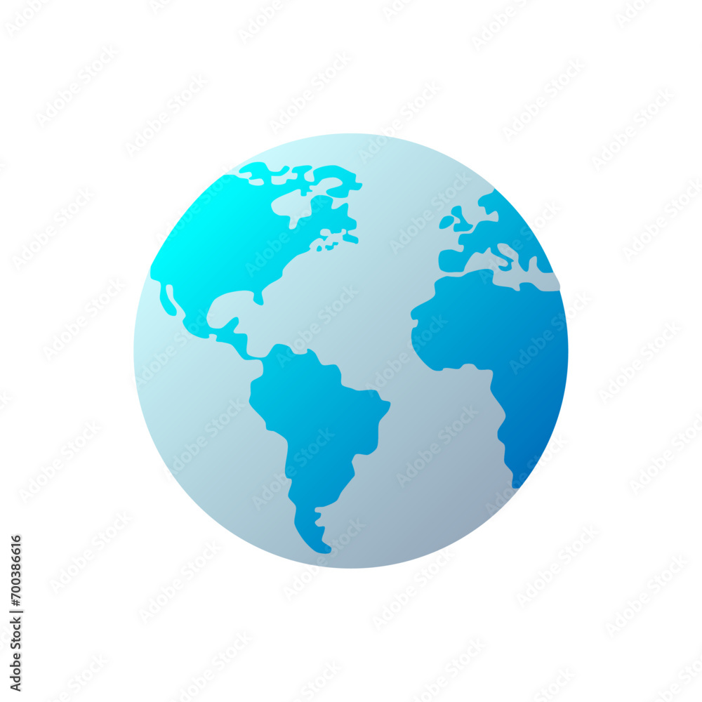 vector globe symbol over white concept vector icon