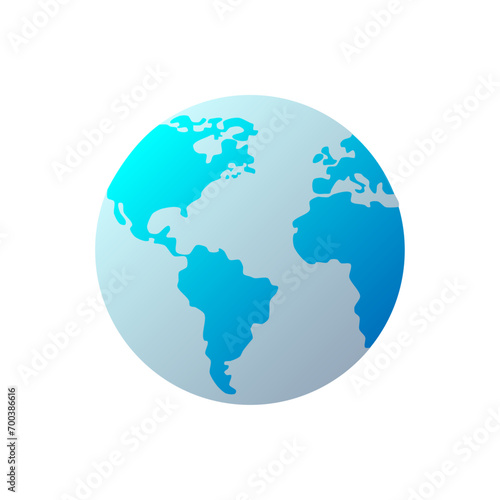 vector globe symbol over white concept vector icon