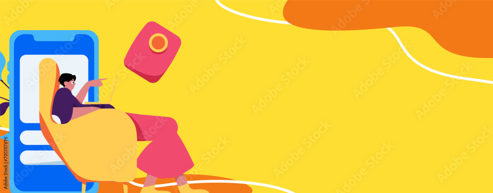 Holiday shopping people doing e-commerce online shopping flat vector concept operation hand drawn illustration
Holiday shopping people doing e-commerce online shopping flat vector concept operation hand drawn illustration
