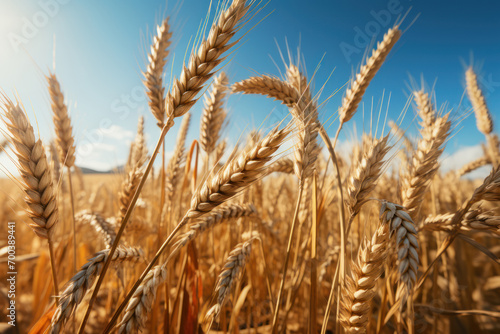 Wallpaper Mural A field of spelt, an ancient grain, standing proudly as a testament to the enduring legacy of traditional crops in modern agriculture. Generative Ai. Torontodigital.ca