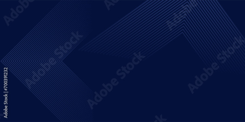 Dark blue background. Modern lines curves abstract presentation background. Luxury paper cut background. Abstract decoration, gold pattern, halftone gradient, 3d vector illustration arts blue