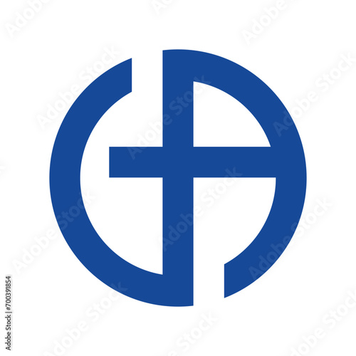 letter ga logo design