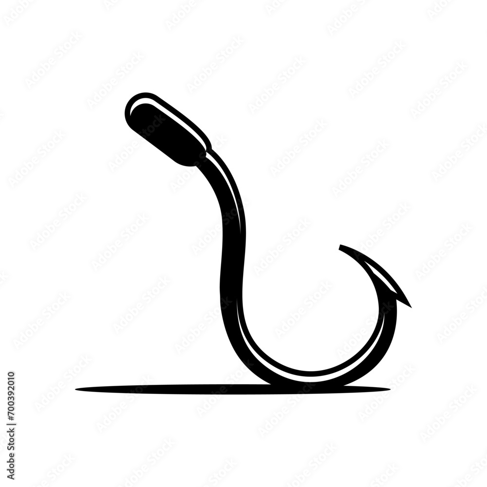 silhouette of a hook silhouette of a hook