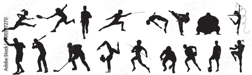 silhouette of a sport  person photo