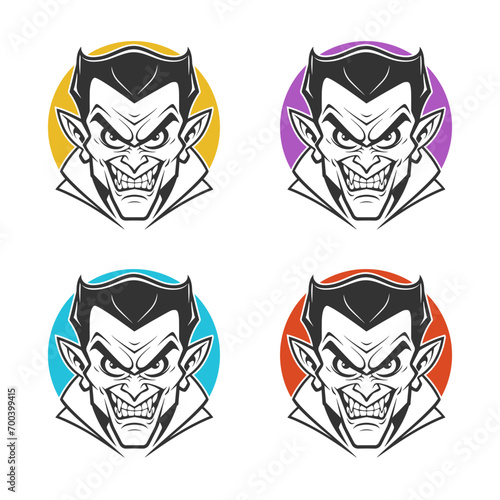 Vampire Illustration Clip Art Design Shape. Creature Silhouette Icon Vector.