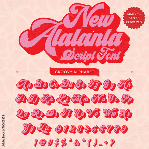 Original name(s): Abstract Atalanta script Retro Font template