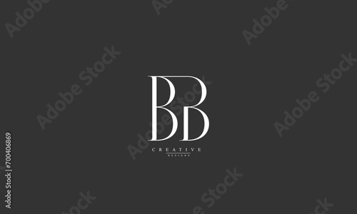 Alphabet letters Initials Monogram logo BB B