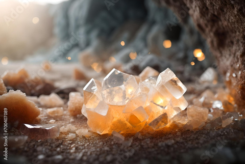 Natural Calcite Crystal Formation