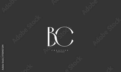 Alphabet letters Initials Monogram logo BC CB B C