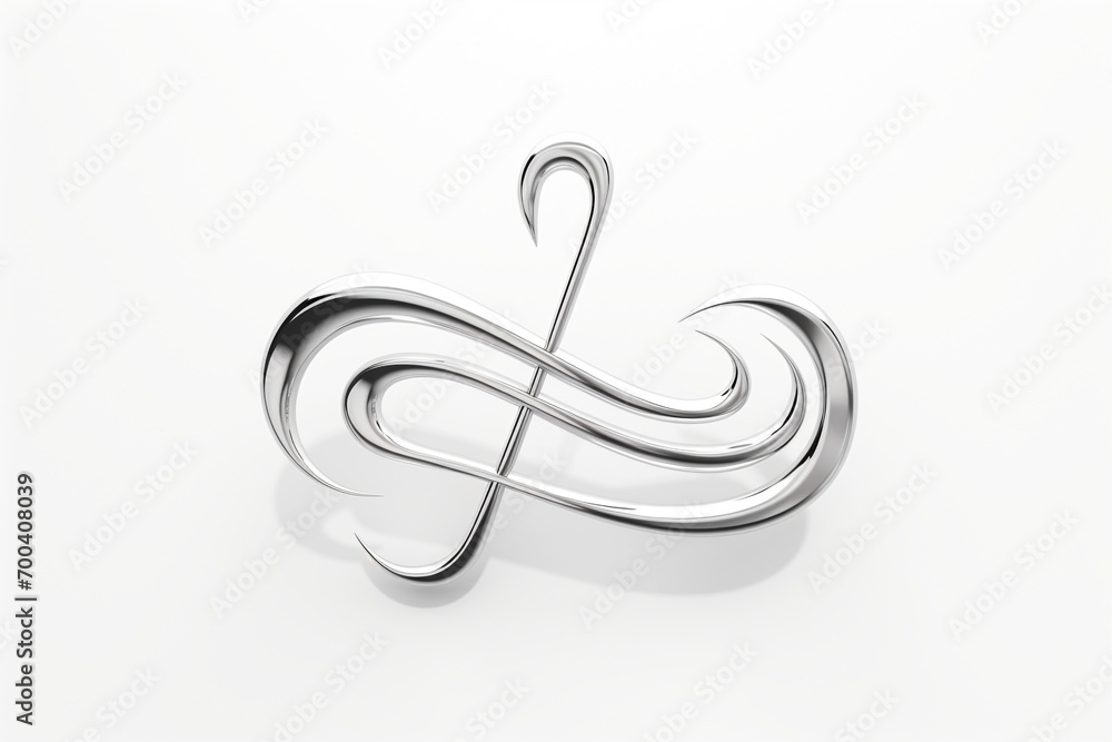Obraz premium Musical Note Illustration 3D white background