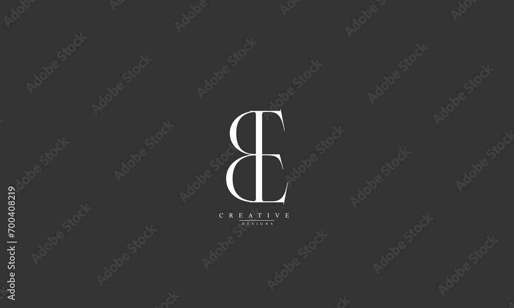 Alphabet letters Initials Monogram logo BE EB B E Alphabet letters Initials Monogram logo BE EB B E