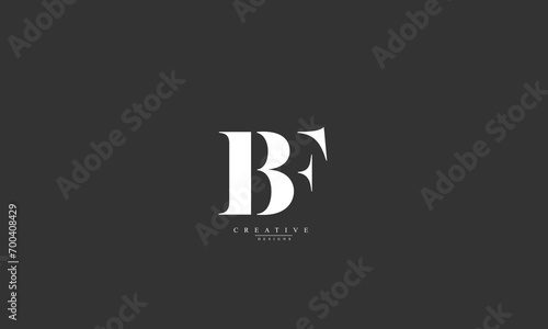 Alphabet letters Initials Monogram logo BF FB B F