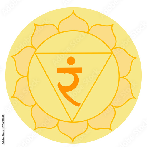 Manipuri Chakra circle Fill -  solar plexus chakra photo