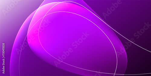 Colorful transparent flowing fluid shapes with glow effect geometric background. Wavy lines round forms. Vector illustration For Wallpaper, Banner, Background, Card, Book Illustration, landing page