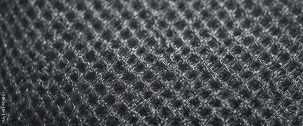 Closeup detail of grey fabric texture background. Macro photo of fabric texture. Closeup detail of grey fabric texture background. Macro photo of fabric texture.
