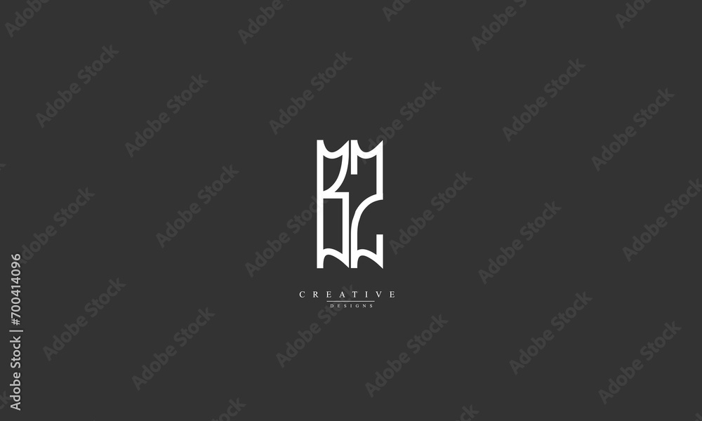 Alphabet letters Initials Monogram logo BZ ZB B Z Alphabet letters Initials Monogram logo BZ ZB B Z