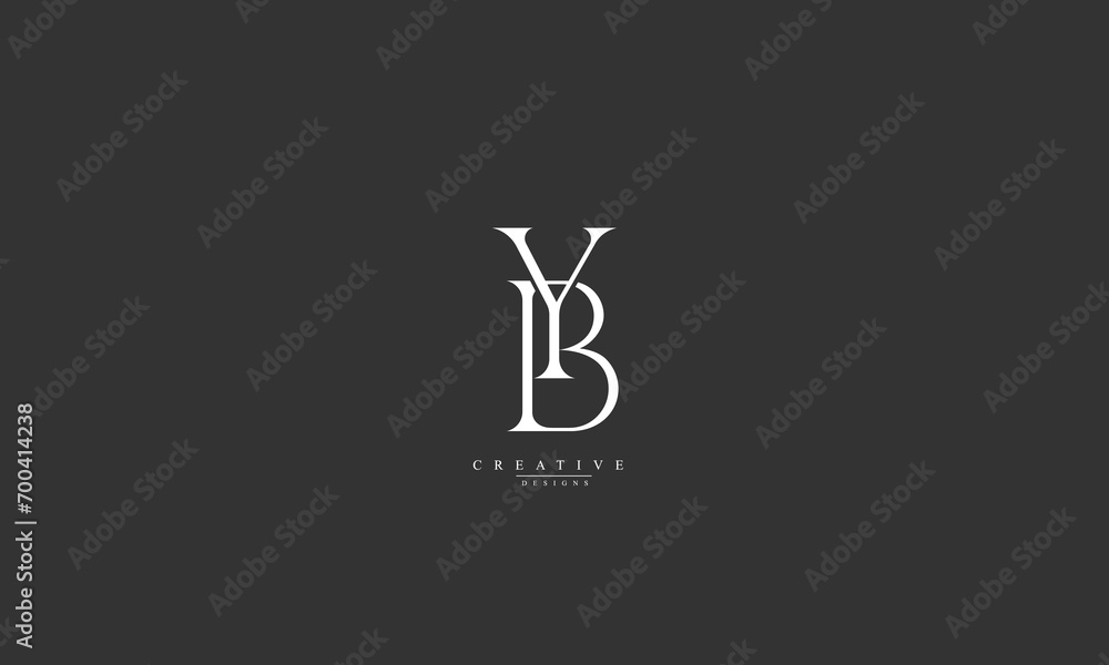 Alphabet letters Initials Monogram logo BY YB B Y Alphabet letters Initials Monogram logo BY YB B Y