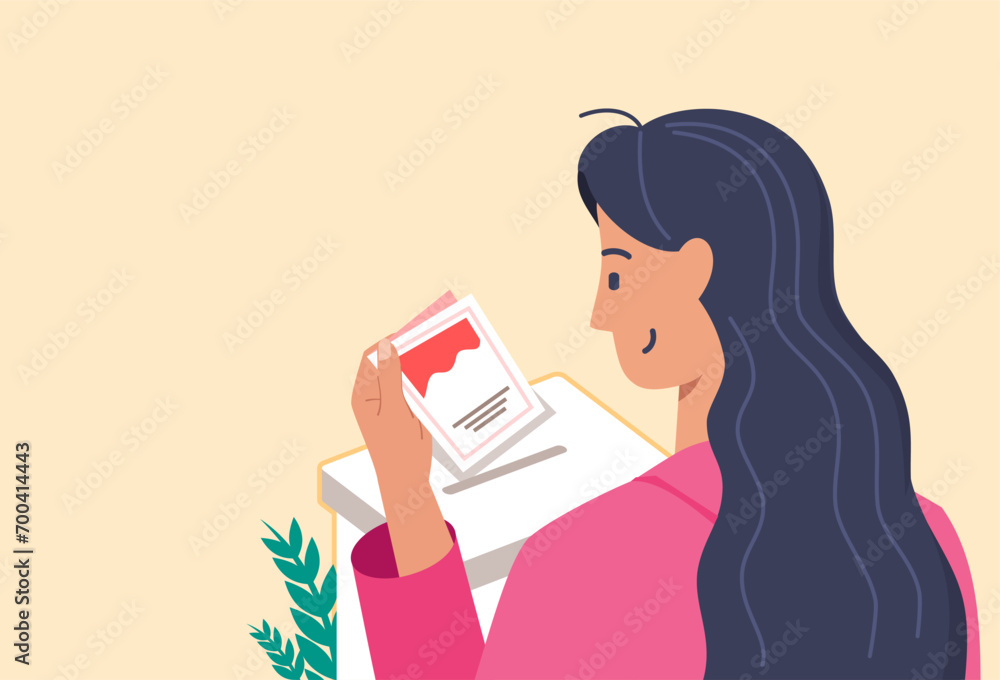 Indonesia Election 2024, Woman Put Vote Paper in to Ballot Box in Pemilu or Presidential General Election. Indonesia Election 2024, Woman Put Vote Paper in to Ballot Box in Pemilu or Presidential General Election.