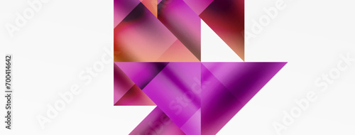 Captivating vector abstraction. Triangles interlock in mesmerizing dance, crafting dynamic geometric backdrop. Fusion of shapes and angles creates artful symphony of modern design