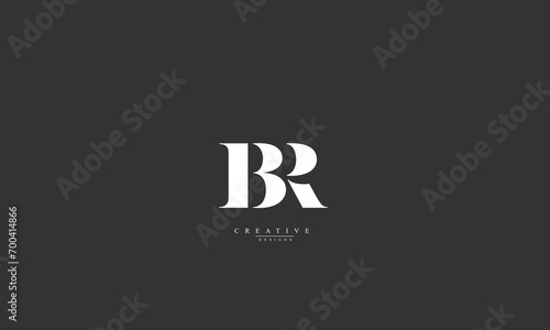 Alphabet letters Initials Monogram logo BR RB B R