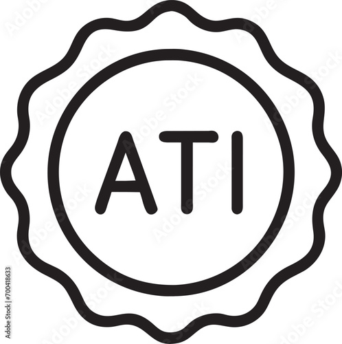 atik wear logo, icon outline photo
