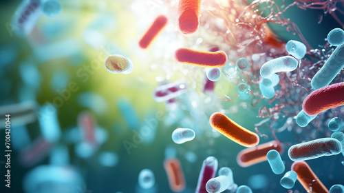 Probiotics bacteria biology science microscopic medicine © Kelumlakmal