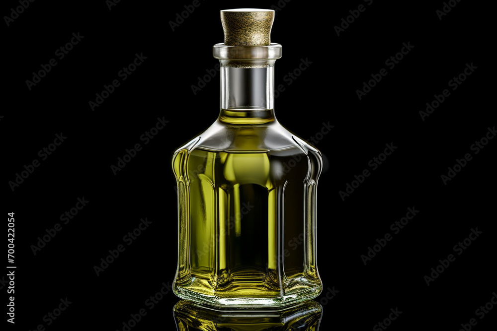 bottle of olive oil with reflection bottle of olive oil with reflection
