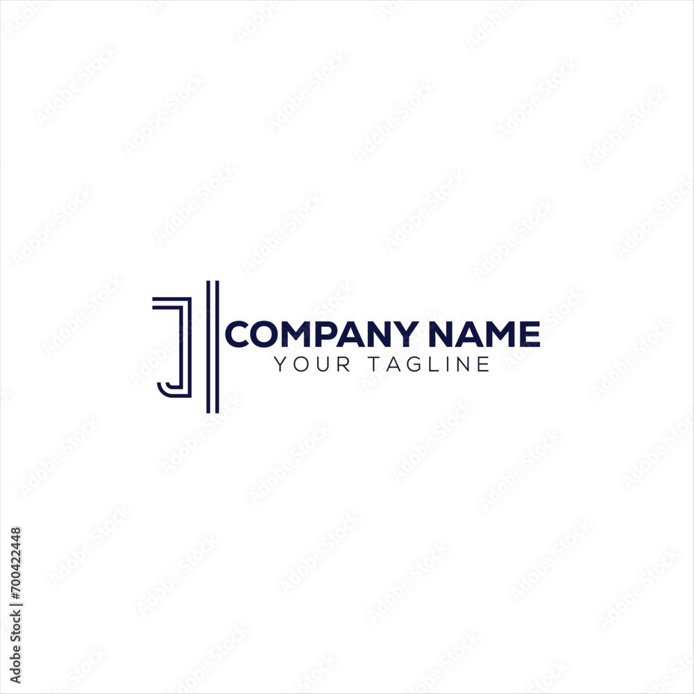 New J  Business logo design 