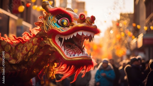 Majestic Chinese Dragon Dance A Vibrant Cultural Celebration