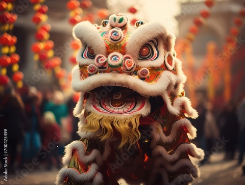 Traditional Chinese New Year Lion Dance Performance © Tonton54