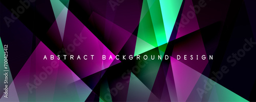 Breaking Glass Background, Kaleidoscope effect. Transparent Straight Lines. Dynamic Light Rays effect. Vector Illustration For Wallpaper, Banner, Background, Card, Book Illustration, landing page