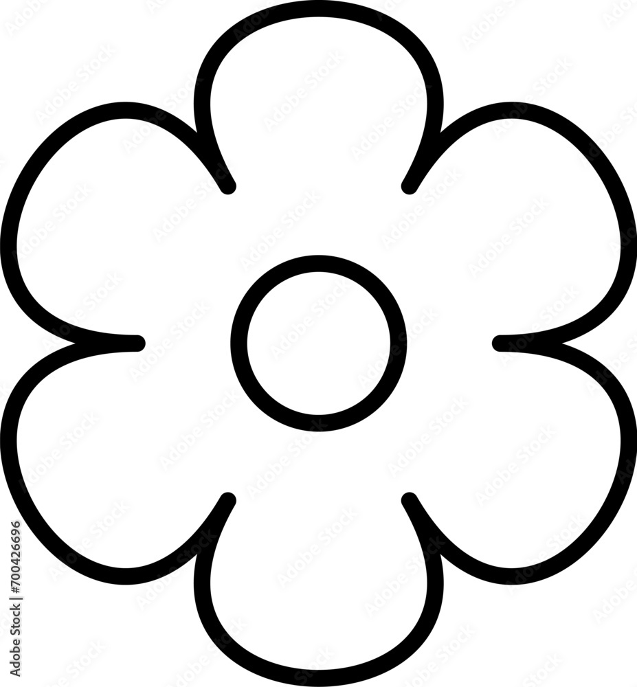 Flower Vector Line Icon for Adverts. Suitable for books, stores, shops. Editable stroke in minimalistic outline style. Symbol for design Flower Vector Line Icon for Adverts. Suitable for books, stores, shops. Editable stroke in minimalistic outline style. Symbol for design