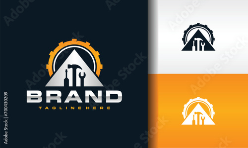 triangle workshop equipment gear logo