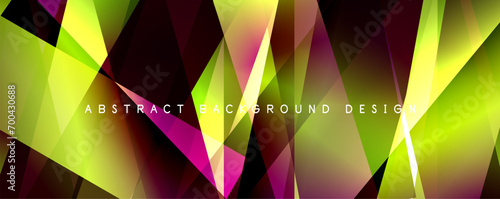 Breaking Glass Background, Kaleidoscope effect. Transparent Straight Lines. Dynamic Light Rays effect. Vector Illustration For Wallpaper, Banner, Background, Card, Book Illustration, landing page