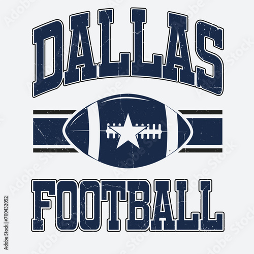 Football and cowboys t-shirt design photo