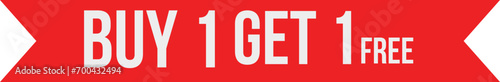 Buy one get one free tag label, buy 1 get 1 free banner