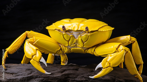 Yellow land crab. Cuba. AI Generative photo