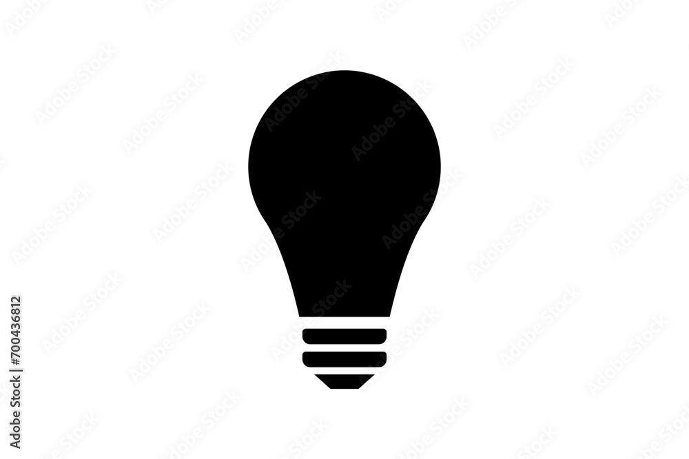 Lightbulb icon on light background. Idea symbol. Electric lamp, light, innovation, solution, creative thinking, electricity. Outline, flat and colored style. Flat design Lightbulb icon on light background. Idea symbol. Electric lamp, light, innovation, solution, creative thinking, electricity. Outline, flat and colored style. Flat design