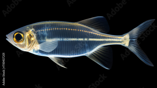 x ray tetra fish (pristella tetra). Pristella maxillaris Albino, Pristella tetra. AI Generative photo