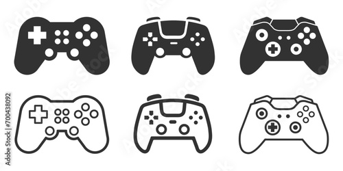 Gamepad Set Gamer Gaming Joystick, Video Game Controller Design