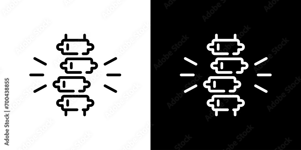 ずれた背骨アイコン ずれた背骨アイコン