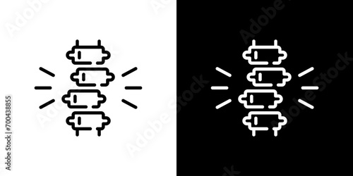 ずれた背骨アイコン