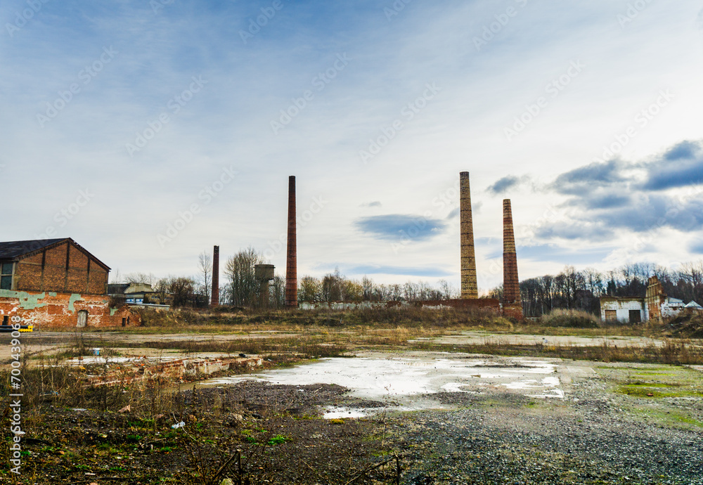 Abandon desolate industrial park area