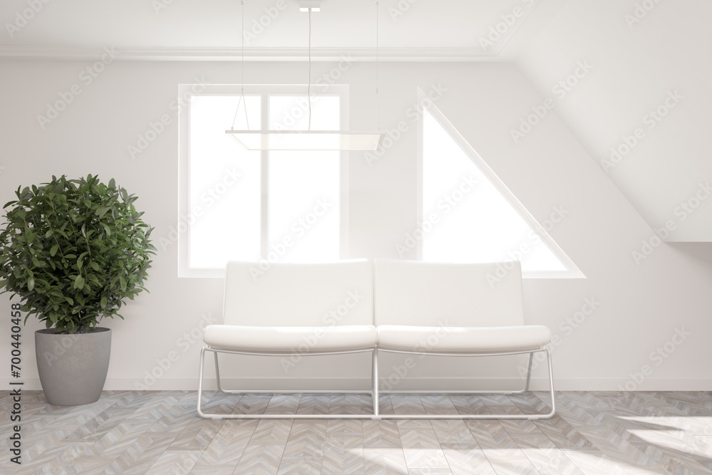 Fototapeta premium Modern interior design. 3D illustration