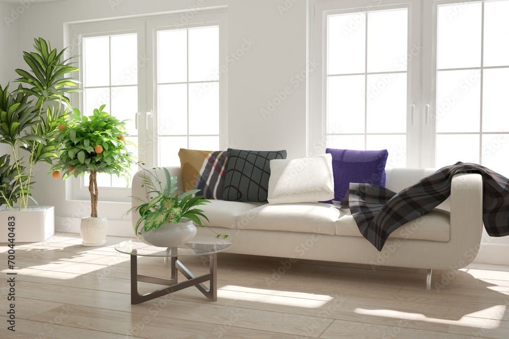 Fototapeta premium Modern interior design. 3D illustration