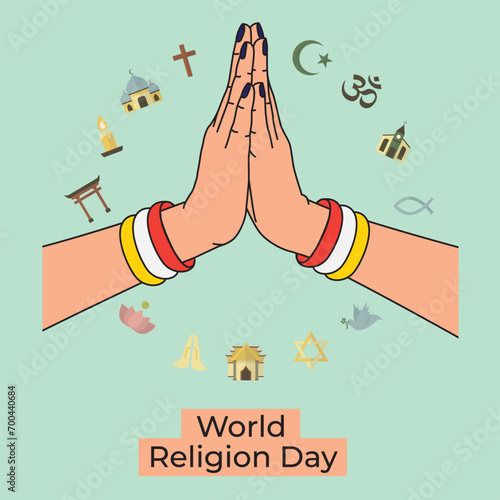 World Religion Day vector file