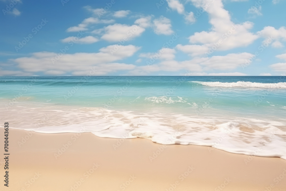 Beach ocean vacation wave sand summer water tropical blue travel sky nature sea